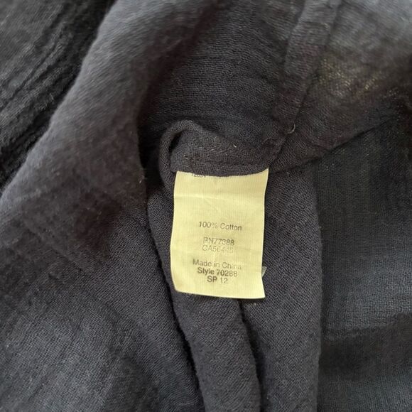 J.Crew navy crepe tunic women’s size M - Picture 5 of 6